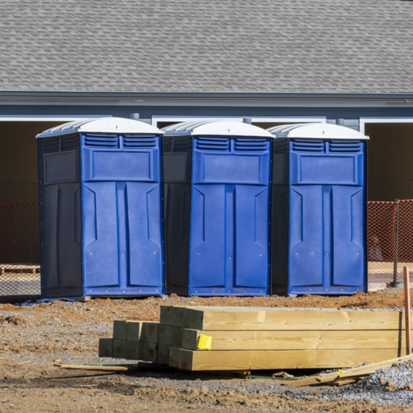 what is the expected delivery and pickup timeframe for the porta potties in East Claridon OH